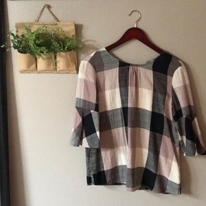 Adorable Plaid Top